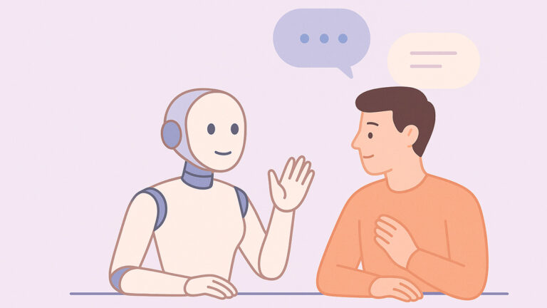 Human Meets AI model - animation