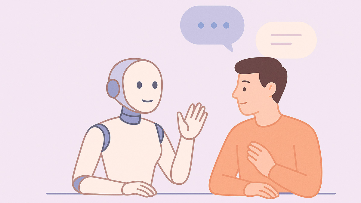 Human Meets AI model - animation